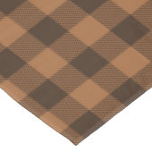 Cozy Brown Pset Buffalo Print Patroon Tafelkleed (Gekanteld)