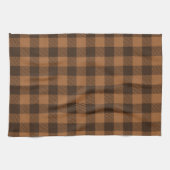 Cozy Brown Pset Buffalo Print Patroon Theedoek (Horizontaal)