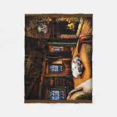 Cozy Bulldogs in een Cabin Fleece Deken (Voorkant)