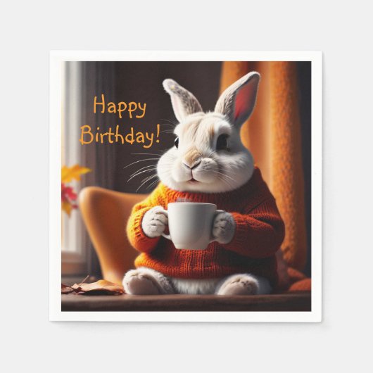 Cozy Bunny Servet (Voorkant)