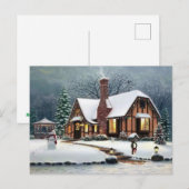 Cozy Cabin Briefkaart (Voorkant / Achterkant)