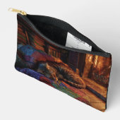 Cozy Cabin Cat Nap Scene Pouch Etui (Open)