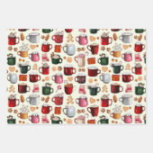 Cozy Cabin Hot Cocaca en Winterbehandelingen Inpakpapier Vel (Voorkant 3)