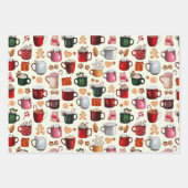 Cozy Cabin Hot Cocaca en Winterbehandelingen Inpakpapier Vel (Voorkant 2)