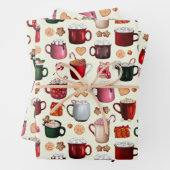 Cozy Cabin Hot Cocaca en Winterbehandelingen Inpakpapier Vel (In situ)