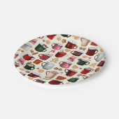 Cozy Cabin Hot Cocaca en Winterbehandelingen Papieren Bordje (Gekanteld)