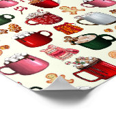 Cozy Cabin Hot Cocaca en Winterbehandelingen Poster (Hoek)