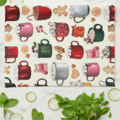 Cozy Cabin Hot Cocaca en Winterbehandelingen Theedoek (Gevouwen)