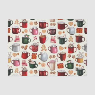 Cozy Cabin Hot Cocaca en Winterbehandelingen Tissuepapier