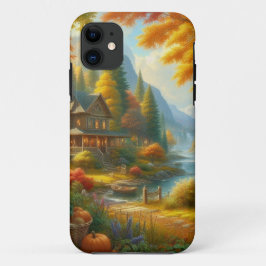 Cozy Cabin in de Bossen Case-Mate iPhone Case