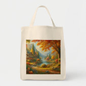 Cozy Cabin in de Bossen Tote Bag (Voorkant)