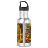 Cozy Cabin in de Bossen Waterfles (Achterkant)