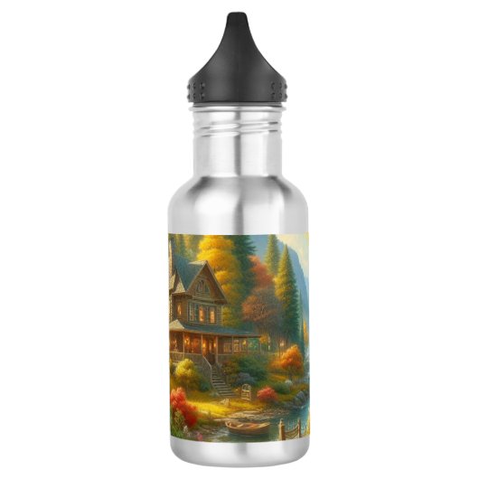 Cozy Cabin in de Bossen Waterfles (Links)