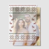 Cozy Cabin Ugly Sweater Christmas Party Vellum Uitnodigingen (Offset (Koppel))