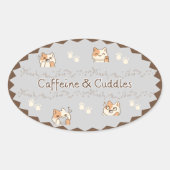 Cozy Café Cats Stickers (Voorkant)