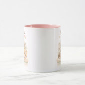 Cozy Cafe Kawaii Cute Kitty Cat Coffee Sweet Pink  Mok (Midden)