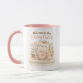 Cozy Cafe Kawaii Cute Kitty Cat Coffee Sweet Pink  Mok (Links)