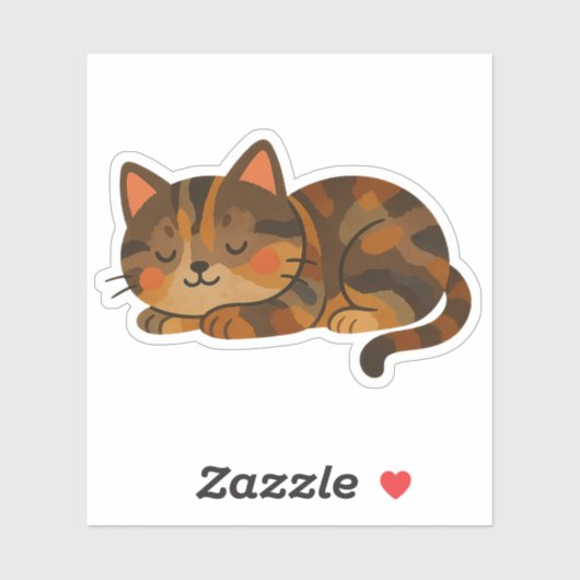 Cozy Calico Dreams Sticker (Vel)