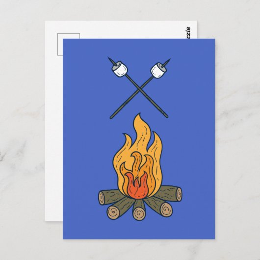 Cozy Campfire Briefkaart (Voorkant / Achterkant)