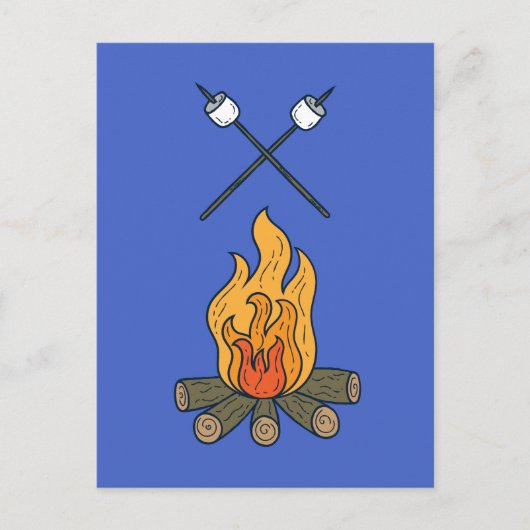 Cozy Campfire Briefkaart (Voorkant)