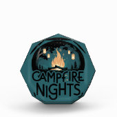 Cozy Campfire Nights Rustic Outdoor Adventure Fotoblokken (Voorkant)