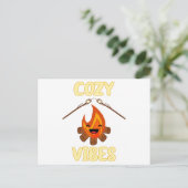 Cozy Campfire Vibes Roasting Marshmallows for Smor Briefkaart (Staand voorkant)