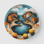 Cozy Canal Ronde Klok (Voorkant)