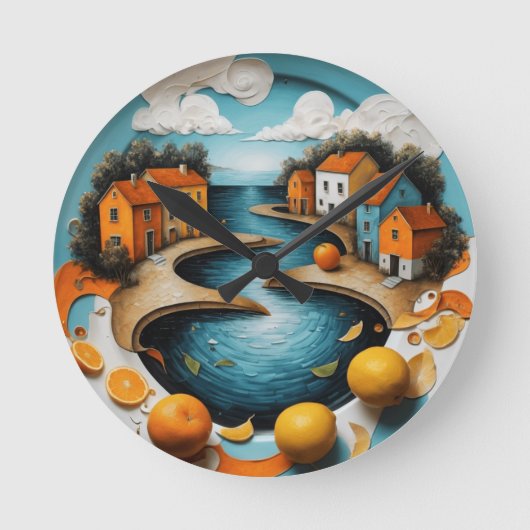 Cozy Canal Ronde Klok (Voorkant)