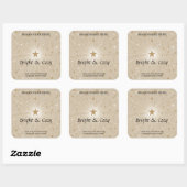 Cozy Candle Label – Bright & Warm Design (Vel)