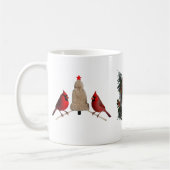 Cozy Cardinal Birds Knit Hat Christmas Tree  Koffiemok (Links)
