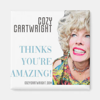 Cozy Cartwright 2 inch vierkante magneet