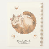 Cozy Cat Café Planner | Cute Kawaii Dagboek (Achterkant)