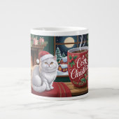 Cozy Cat Christmas Grote Koffiekop (Voorkant)