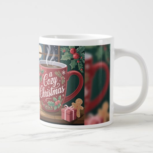 Cozy Cat Christmas Grote Koffiekop (Rechts)