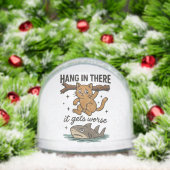 Cozy Cat in a Snow Globe – Cute Winter Holiday  Sneeuwbol (Kerstmis)