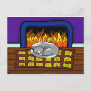 Cozy Cat.jpg Briefkaart