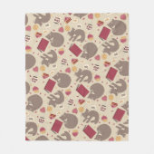 Cozy Cat Lovers Collage Fleece Deken (Voorkant)