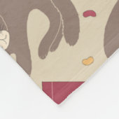 Cozy Cat Lovers Collage Fleece Deken (Hoek)