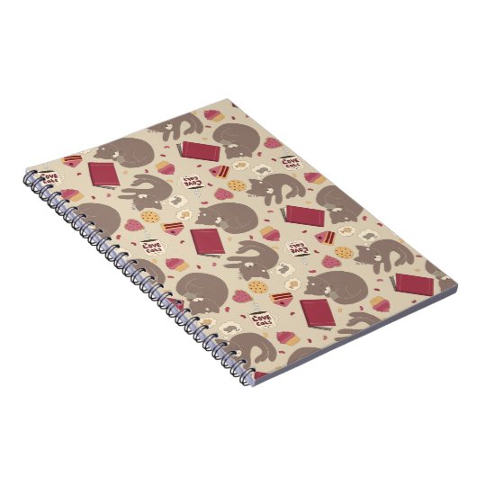 Cozy Cat Lovers Collage Notitieboek (Rechterzijde)