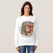 Cozy Cats Kerstmis | Kat Liefhebbers Trui (Voorkant volledig)