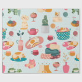 Cozy Cats winter bliss Cadeaupapier (Vlak)