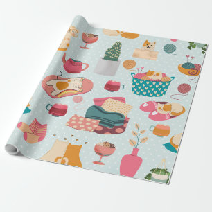 Cozy Cats winter bliss Cadeaupapier