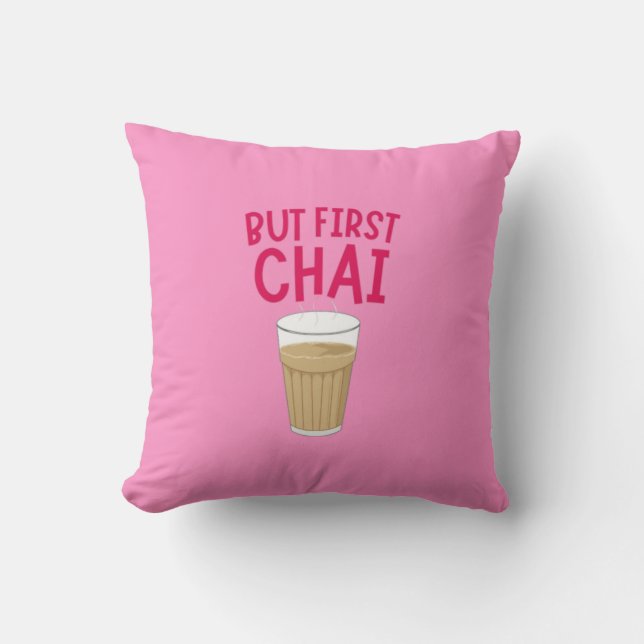 Cozy Chai Lover's Pillow Kussen (Voorkant)