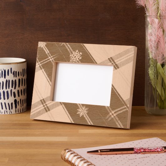 Cozy Checked Picture Frame Gegraveerde Lijstjes (Links)