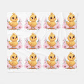 Cozy Chick Fleece Blanket Deken (Voorkant (Horizontaal))