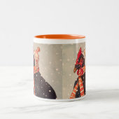 Cozy Chicken met Knit Pet Holiday Mok (Center)