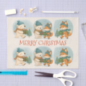 Cozy Christmas Animals Tissue Paper Tissuepapier (Craft)