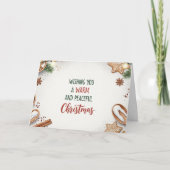 Cozy Christmas Baking Theme Warm Holiday Greeting Feestdagen Kaart (Voorkant)