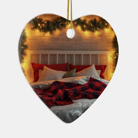 Cozy Christmas Bedroom Ornament | Warm Holiday (Rechts)
