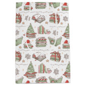Cozy Christmas Book Lover  Medium Cadeauzakje (Voorkant)